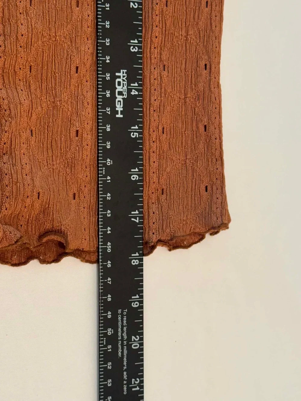 Zara Woman Ribbed Rust-Brown Cropped Button V‑Neck Cardigan XS